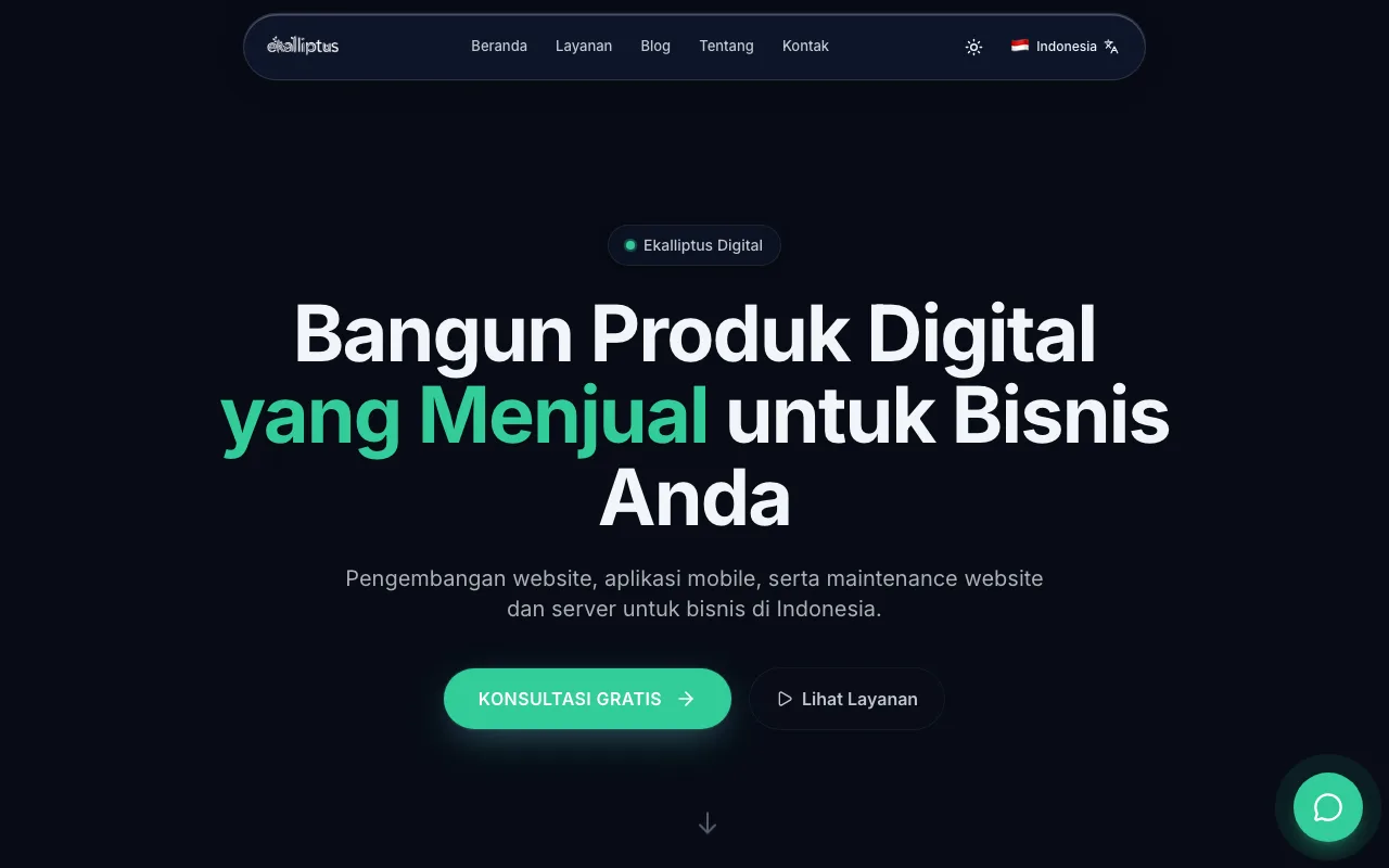 Ekalliptus Digital website preview