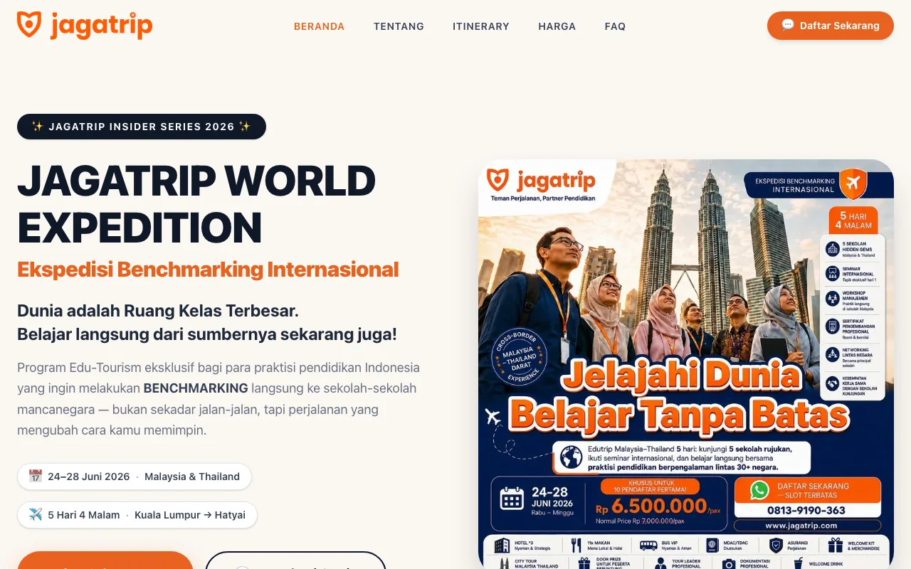 Jagatrip website preview